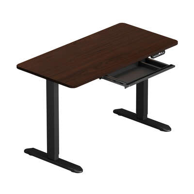 120cm Electric Standing Desk with Drawer Adjustable Height Office Black