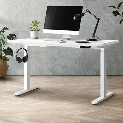 Standing Desk Dual Motor Adjustable 150cm White