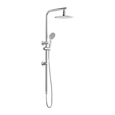 10" Rain Shower Head Set Round 3-Mode Handheld Shower Rail Set Chrome