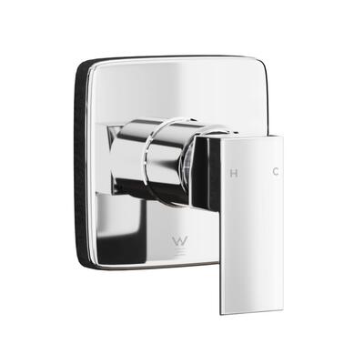 Shower Mixer Tap Bathroom Wall Tapware Brass Tapware Square Chrome