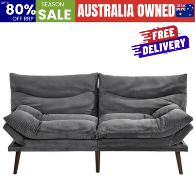 Grey Sofa Bed Recliner 172x82x82cm