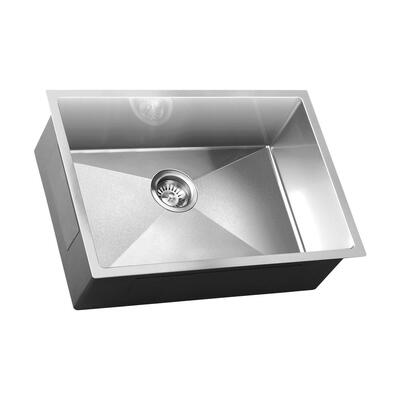 Kitchen Sink Stainless Steel Bathroom Laundry Basin Single Silver 60X45CM