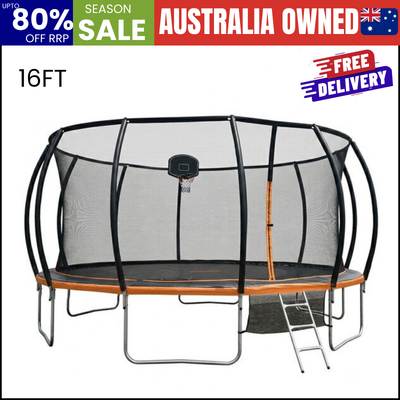 16ft Kids Trampoline Set 488x488x263cm