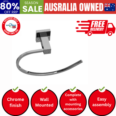 Towel Ring Holder Brass Bathroom Accessories Chrome