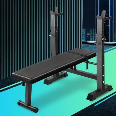 Finex Weight Bench Press Squat Rack Incline Fitness Gym Equipment Foldable