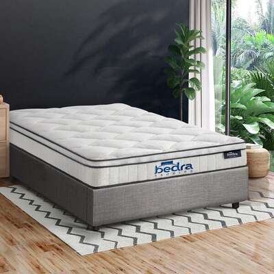 Bed Frame Single Size Storage Platform with Mattress