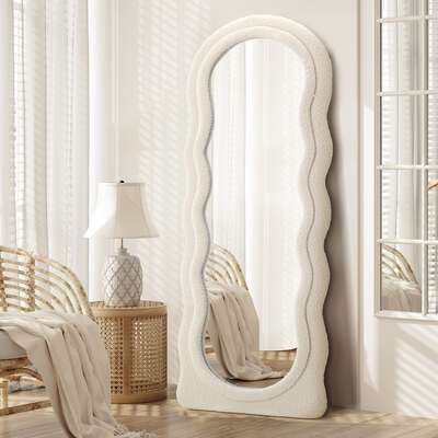 Full Length Mirror 160cm Boucle Frame Floor Mirror