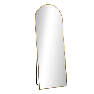 180x70cm Full Length Mirror Arched Floor Mirrors Gold