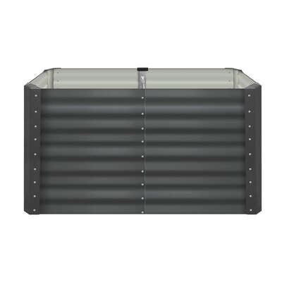 120x80x73cm Garden Bed Galvanised Steel 4pcs