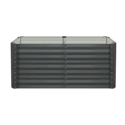 160x80x73cm Garden Bed Galvanised Steel 4pcs