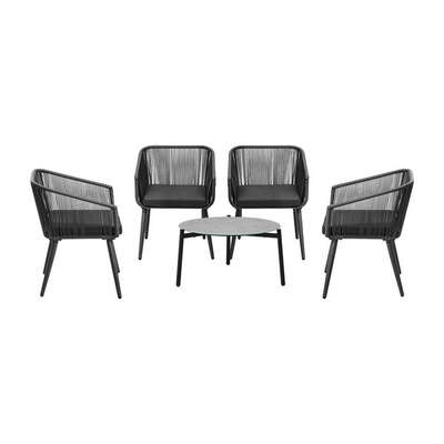 5pc Outdoor Patio Set Lounge Furniture Setting