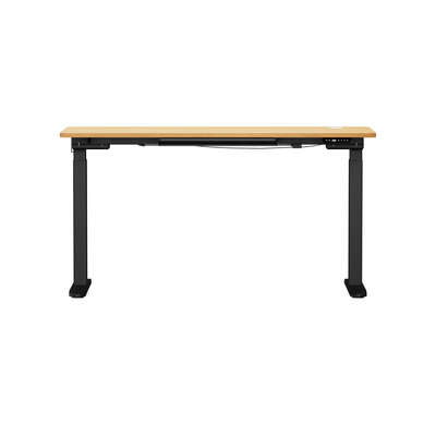 150cm Electric Standing Desk with Drawer Adjustable Black Oak