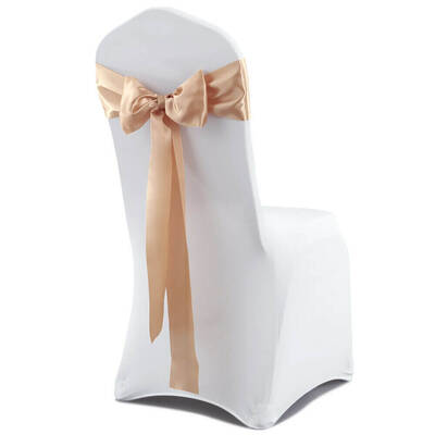 50x Satin Chair Sashes Cloth Cover Wedding Party Event Decoration Table Runner