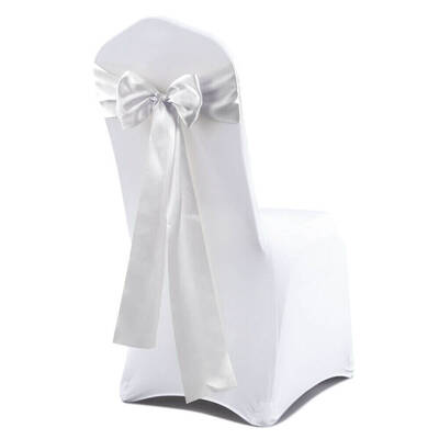 50x Satin Chair Sashes Cloth Cover Wedding Party Event Decoration Table Runner
