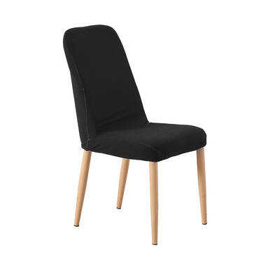 2x Dining Chair Covers Spandex Cover Removable Slipcover Banquet Party Black
