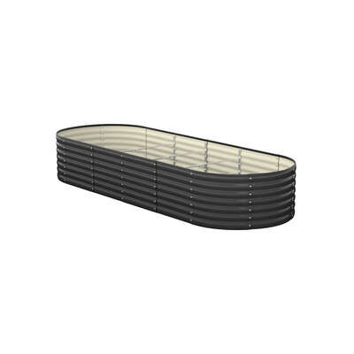 Garden Bed 240X80X56cm Galvanised Steel 4pcs