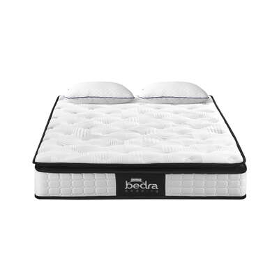 Double Mattress 22CM Cool Gel Foam Bonnell Spring with Pillows