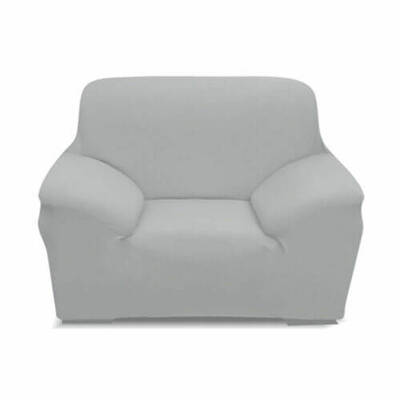 Easy Fit Stretch Couch Sofa Slipcovers Protectors Covers 1 Seater Grey