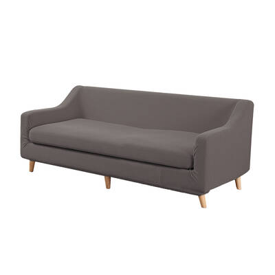 Couch Sofa Seat Covers Stretch Protectors Slipcovers 3 Seater Chocolate