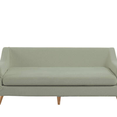 Couch Sofa Seat Covers Stretch Protectors Slipcovers 4 Seater Khaki