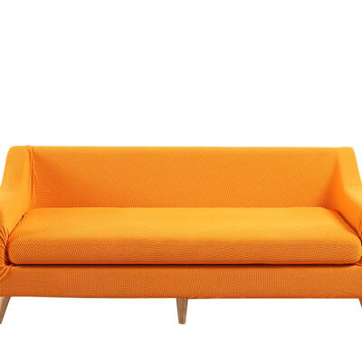 Couch Sofa Seat Covers Stretch Protectors Slipcovers 4 Seater Orange