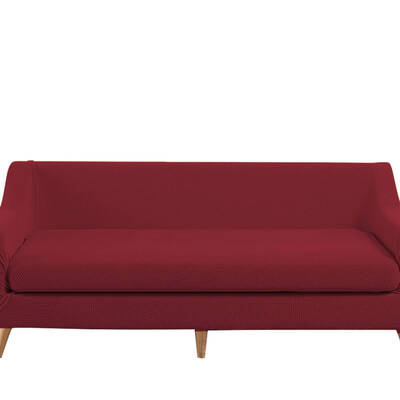 Couch Sofa Seat Covers Stretch Protectors Slipcovers 4 Seater Wine