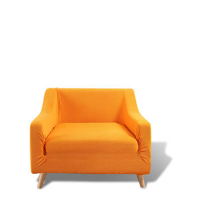 Couch Stretch Sofa Lounge Cover Protector Slipcover 1 Seater Orange