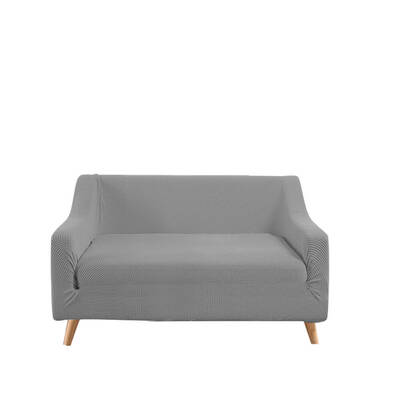 Couch Stretch Sofa Lounge Cover Protector Slipcover 2 Seater Grey