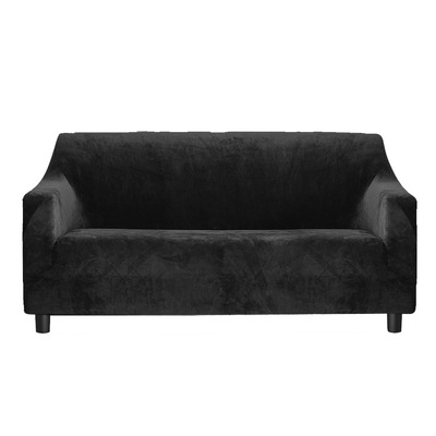 Sofa Covers 3 Seater High Stretch Black