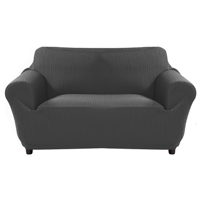 Slipcover Protector Couch Covers 3-Seater Dark Grey