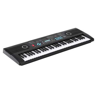 61-Key Digital Piano Keyboard Electric Kids Gift Black