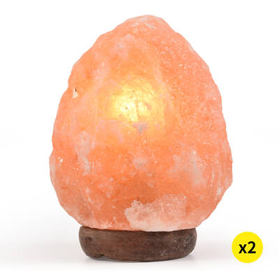 2 Pcs 3-5 kg Salt Lamp Rock Crystal Natural Light