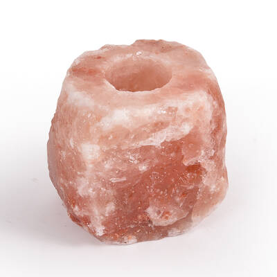 4x New Salt Tealight Candle Holder
