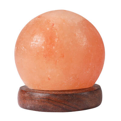 Salt Lamp Globe USB Natural Crystal Rock
