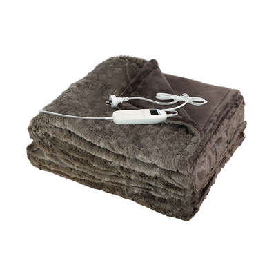 Minimalist Electric Throw Blanket Heated Timer Bedding Washable Warm