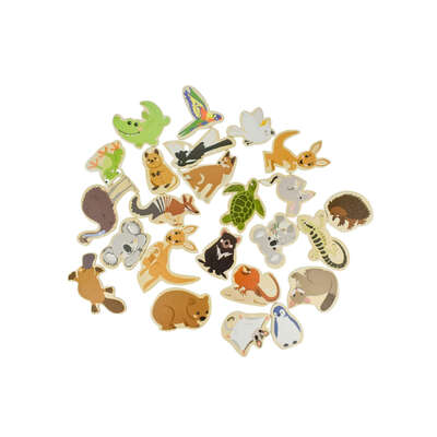 Fridge friends magnetic australian animals 24pcs