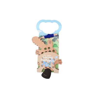 Wooden Lacing Toy Educational 9.5x1.6x1cm