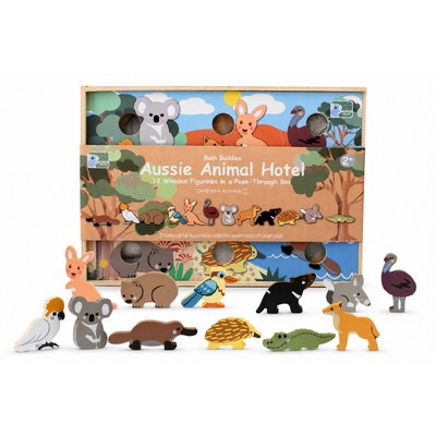 Animal Hotel Wooden Playset 6x1.5x4cm