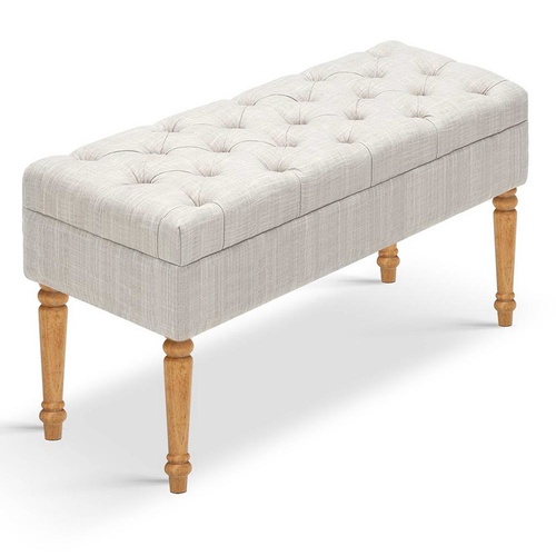 Seat Foot Stool Bench Stool - Beige
