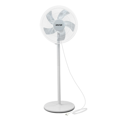 Pedestal Floor Fan Portable White