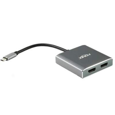 USB 3.1 Type-C Male to Dual HDMI® Converter | 20cm 