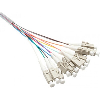 Fibre patch cables-12 Pack Rainbow 