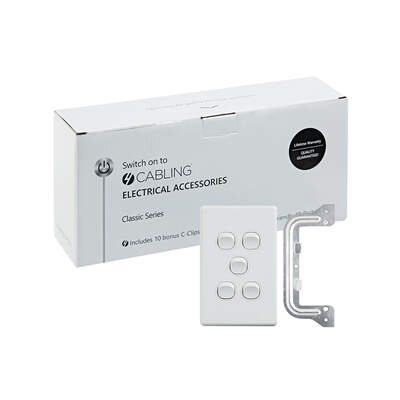 Classic 5 Gang Switch-10 Pack with 10 FREE C-Clips