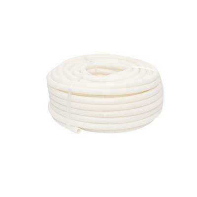 4C | 50mm Corrugated Conduit Medium Duty White 25 meter/roll 
