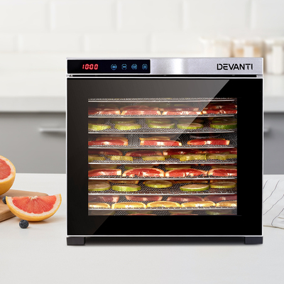 10 Trays Food Fruit Dehydrator Stainless Steel Tray