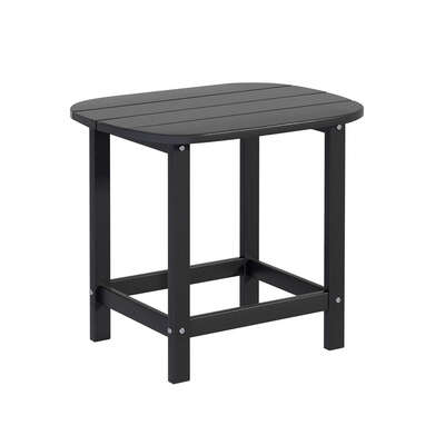 Outdoor Coffee Side Table HDPE Desk Patio Furniture Camping Garden Black