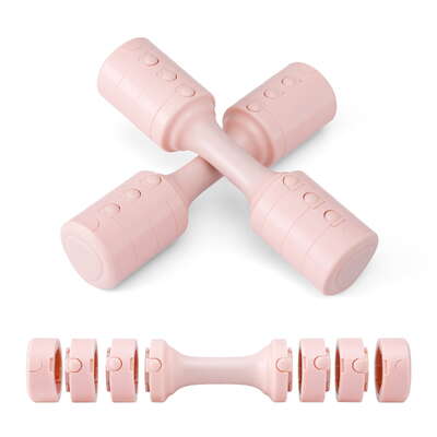 2x2.5kg Adjustable Dumbbell Set Weights Set 4-in-1 Home Gym Workout Strength Training