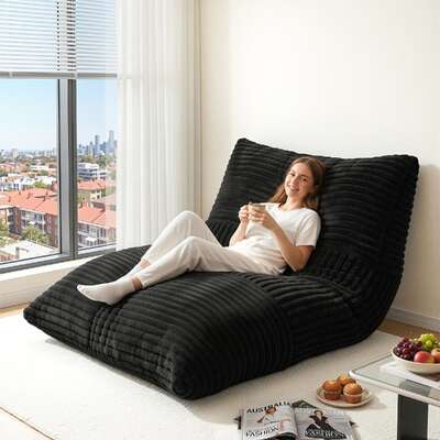 3-in-1 Bean Bag Chair Convertible Floor Sofa | EXTG