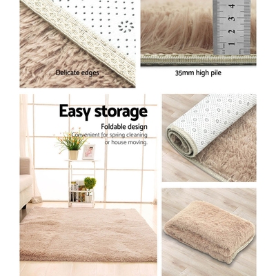  Floor Rugs Ultra Soft Shaggy Rug Large 200x230cm Carpet Anti-slip Area