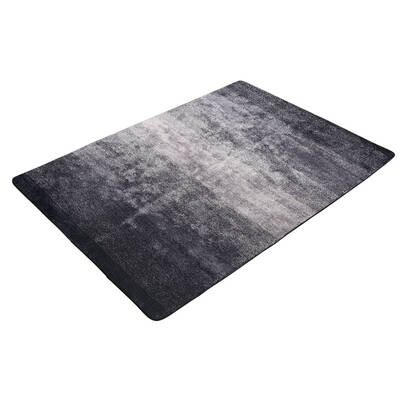 140x200cm Luxury Shaggy Rug Gradual Color Anti-slip Carpet Black